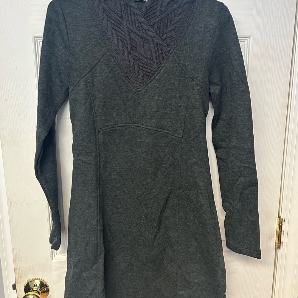 Prana Charcoal Long-Sleeve Dress